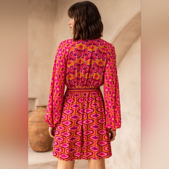 *host pick *Nwt Aus 16 usa 14/16 nine lives bazaar nlb oracle mini dress groovy - Picture 3 of 9